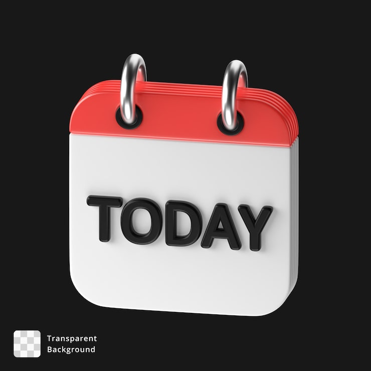 PSD 달력의 3d 아이콘