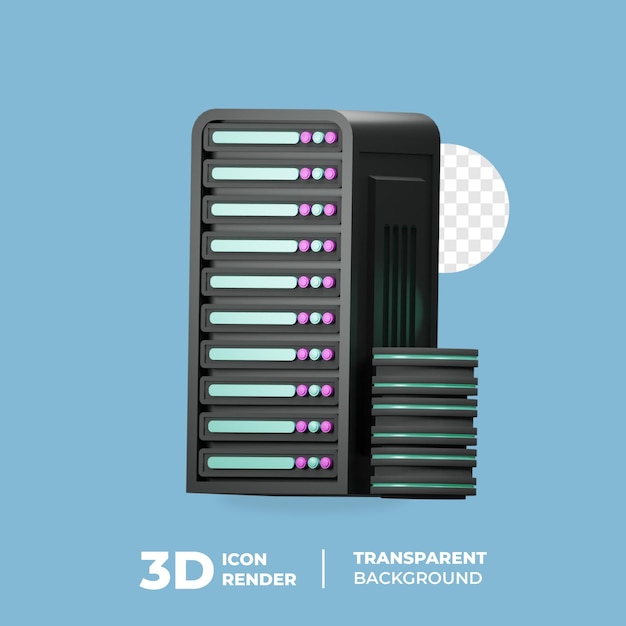 PSD 3d ikon database boks server