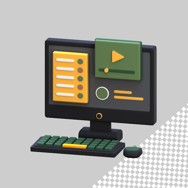 PSD 3d-ikon e-kurs