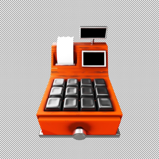 PSD 3d-ikon for e-handel kasseapparat