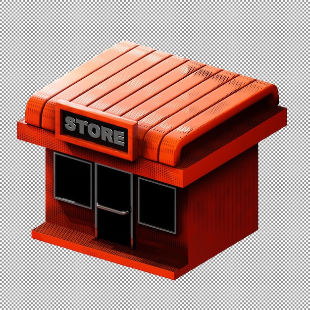 PSD 3d-ikon for e-handel nettbutikk