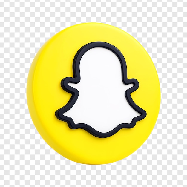 PSD 3d ikona aplikacji snapchat