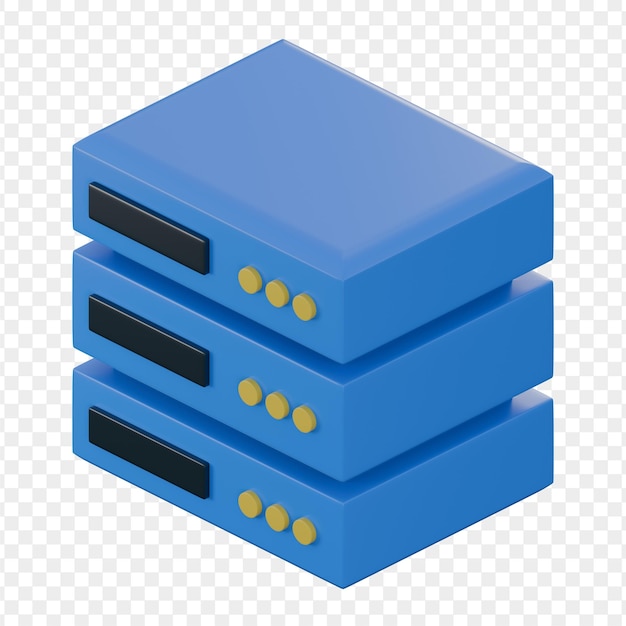 PSD 3d-illustrasjon av server