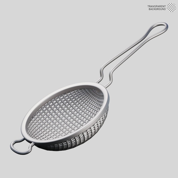 PSD 3d-kuvitus siivilästä