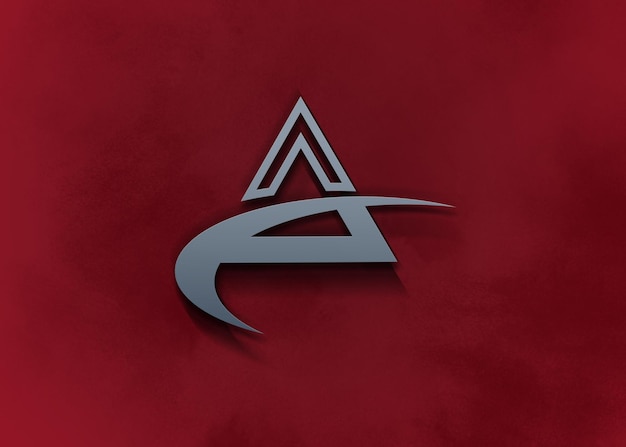 PSD 3d logo mockup