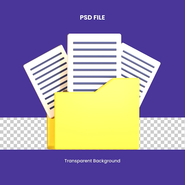 PSD 3d mappe forretning