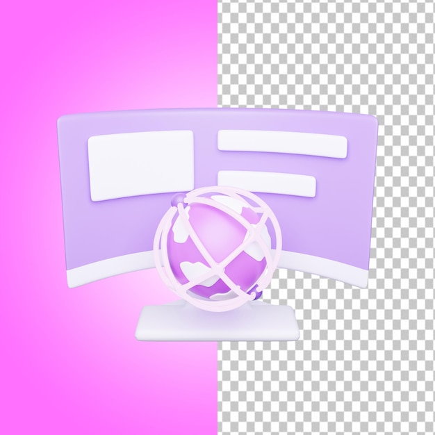 PSD 3d metaverse illustration meta verden