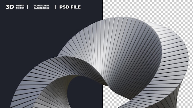 PSD 3d-render abstrakte elementer