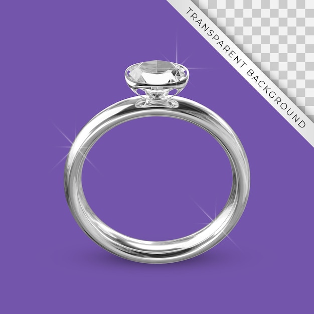 PSD 3d render diamanten ring