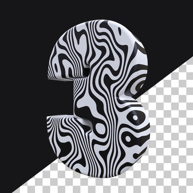 PSD 3d render numer 3 premium psd