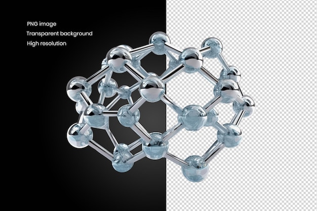 PSD 3d rendering af molekyle
