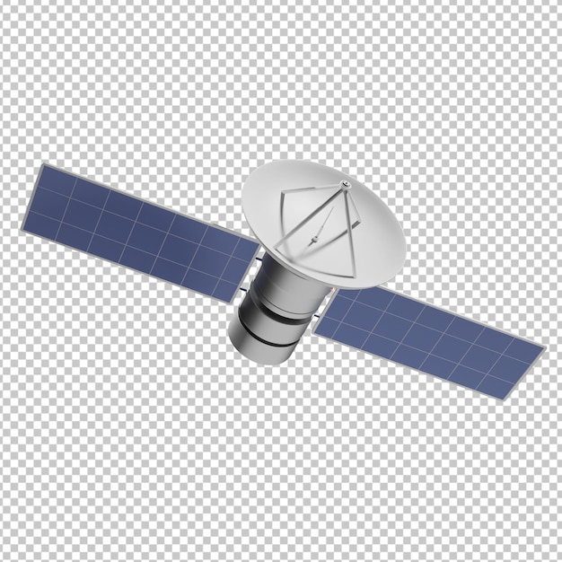 PSD 3d-rendering af satellit