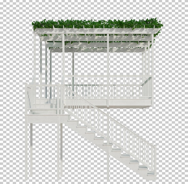 PSD 3d-rendering eføyplanter isolert