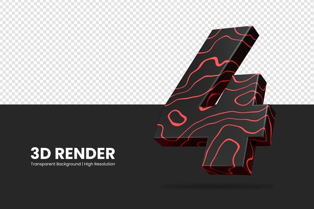 PSD 3d 렌더링 번호 4 절연