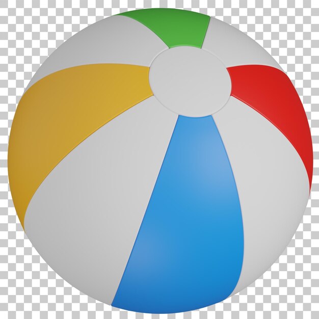 PSD 3d-renderöinti rantapallo-ikoni