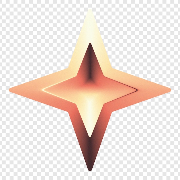 PSD 3d スターの形