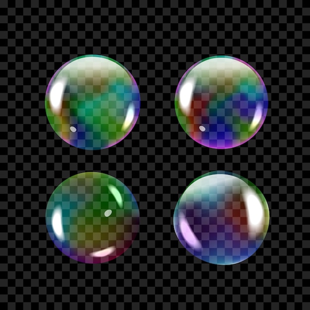 PSD 3d-tegneserie gradient boblesæt
