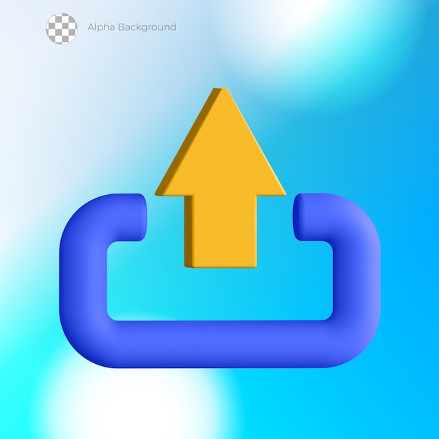 PSD 3d-uploadikon