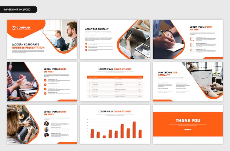 PSD abstrakt presentasjons-slider-maldesign