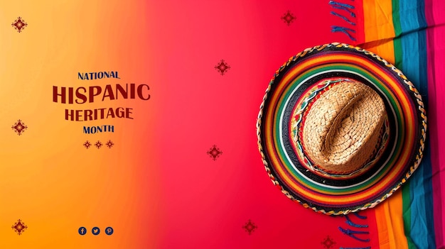 PSD affischdesign för hispanic heritage month