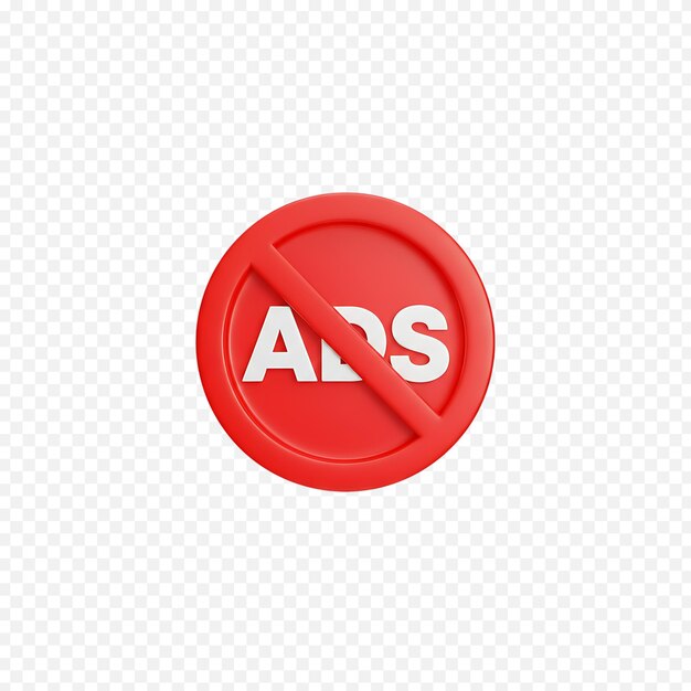 PSD annonsefritt 3d-ikon