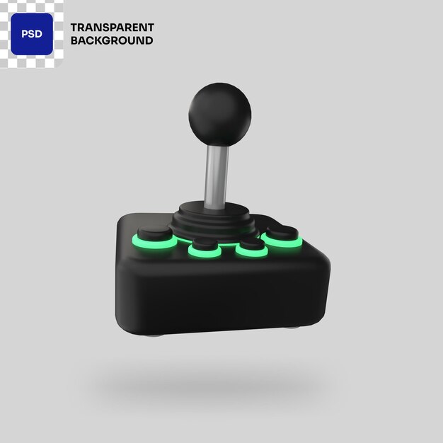 PSD arcadecontroller 3d-illustratie