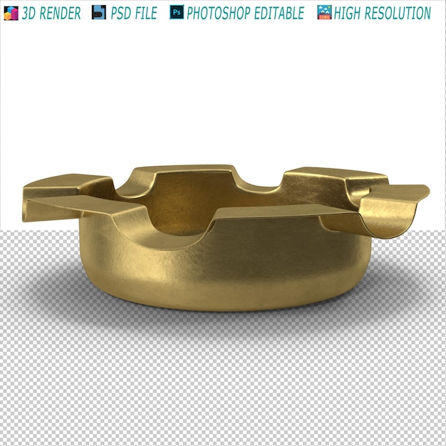 PSD asbak 3d-modellering psd-bestand