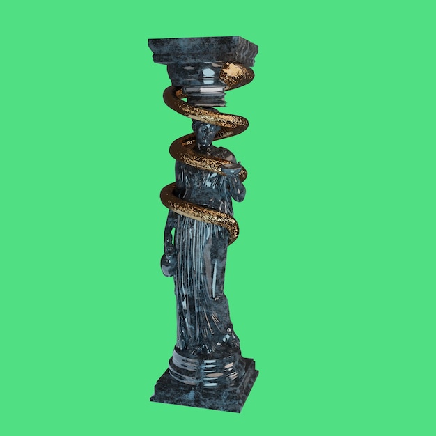 PSD beeldpilaren 3d-rendering