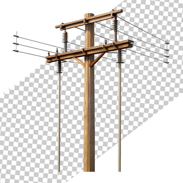PSD bilde av elektriske stolper og linjer