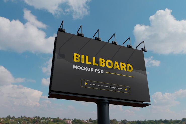 PSD billboard mockup design mod skyerne design mod skyerne