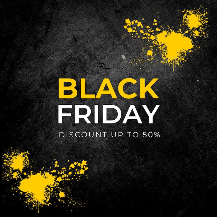 PSD black friday-udsalg – opslag på sociale medier