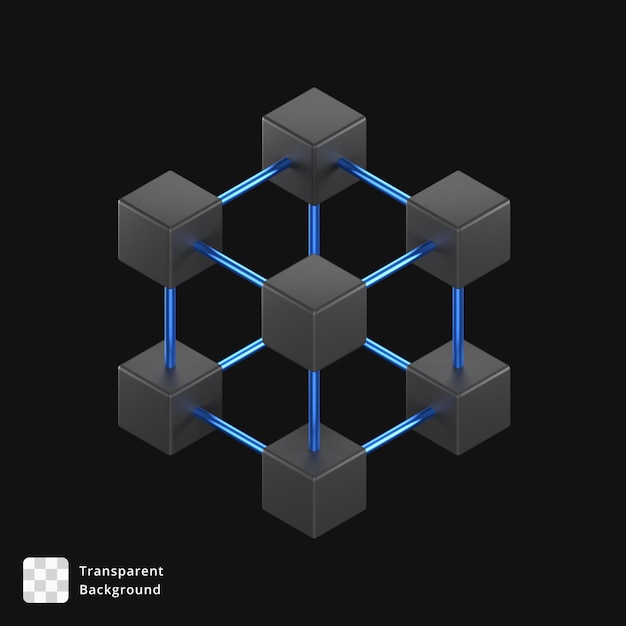 PSD blockchain netwerk kubus