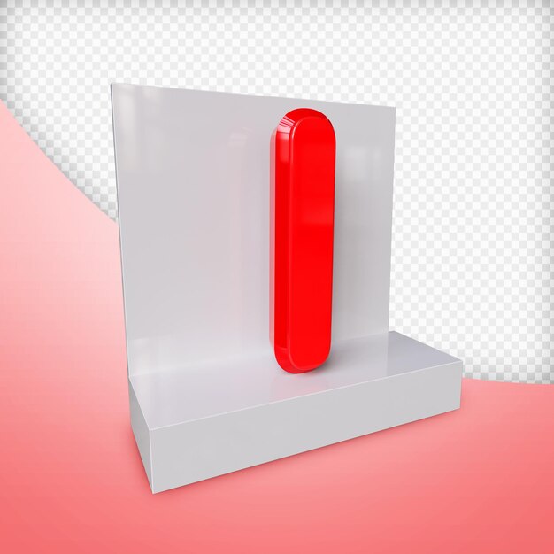 PSD brief 3d render premium psd