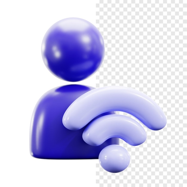 PSD brugerforbindelse 3d illustration