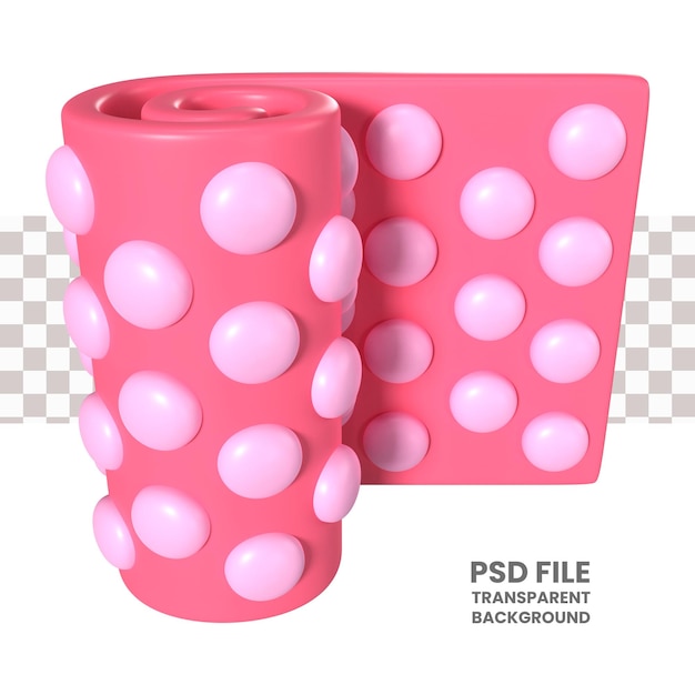 PSD bubbelplast 3d illustration ikon