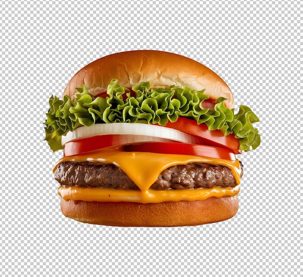 PSD burger på isoleret baggrund