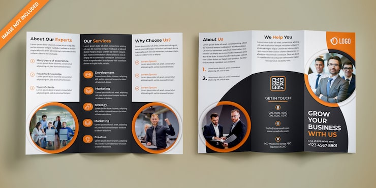 PSD business tre-fold brochure design