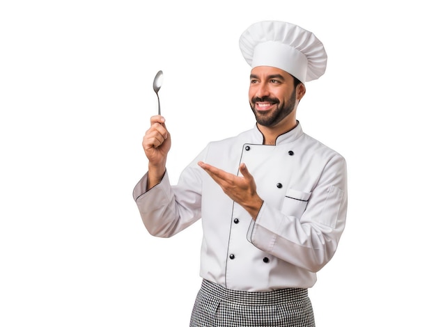 PSD chef-kok presenteert een lepel.