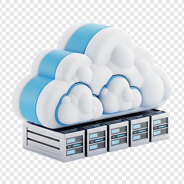 PSD cloudcomputing-infrastructuur met 3d-servers