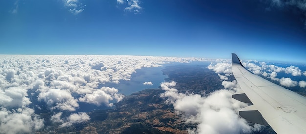 PSD 飛行機 の 窓 から 見 た 雲 の 景色