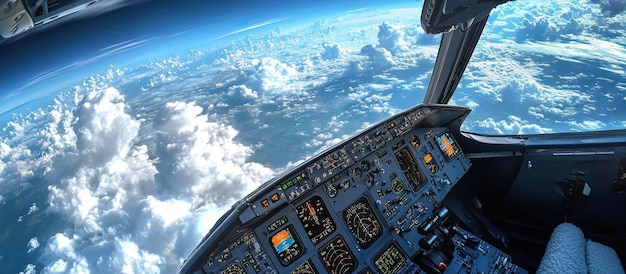 PSD コックピットからの雲の景色