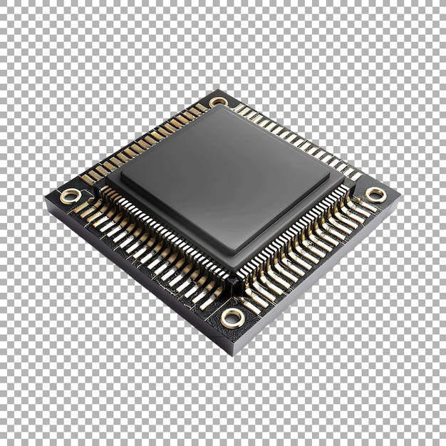 PSD 투명한 배경에서 컴퓨터  또는 cpu ai 생성