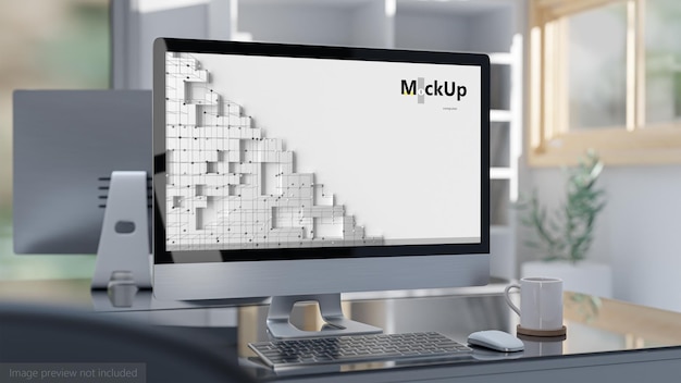 PSD computer mockup