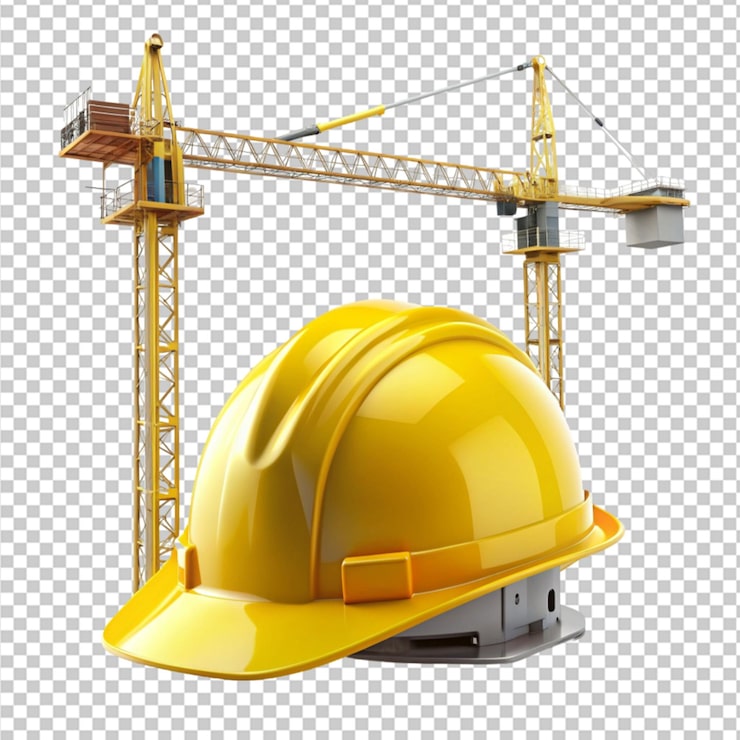 PSD construction png on transparent background