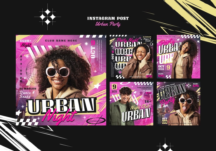 Cool urban party template