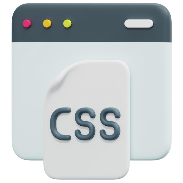 PSD css 3d 렌더링 아이콘 그림