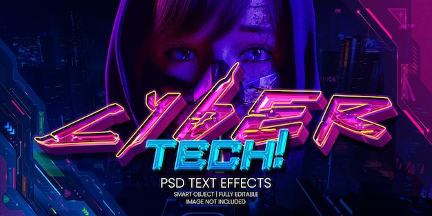 PSD cybertech! tekst effect