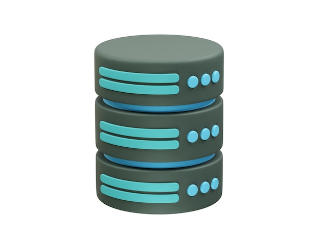 PSD database 3d-ikon illustrasjon render