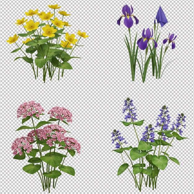 PSD dejlige forårsblomster