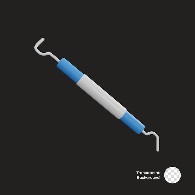 PSD dental ekskavator 3d-ikon